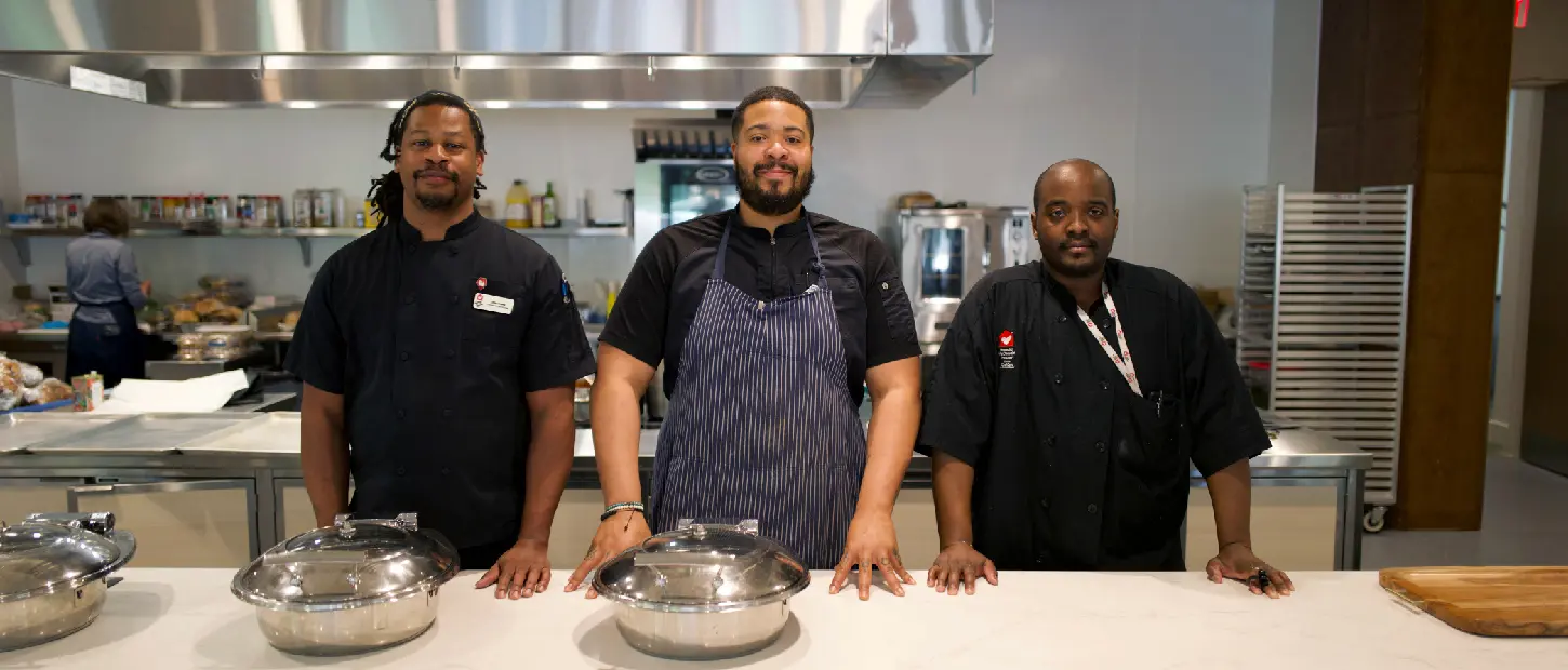 3 chefs standing
