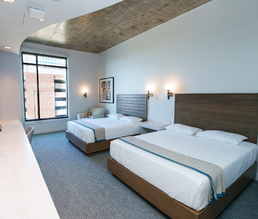 Bedroom with two beds