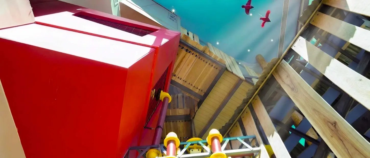 playscape with birds