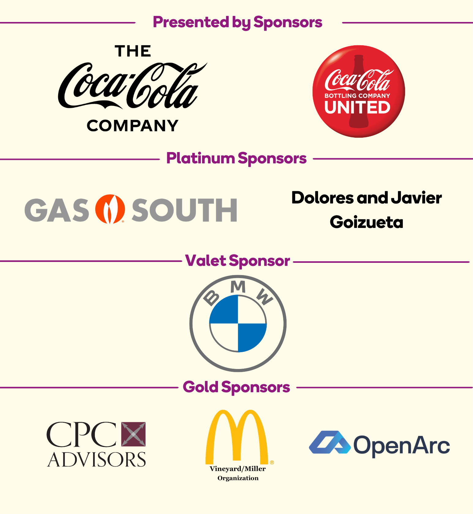 Gather with Heart Sponsors