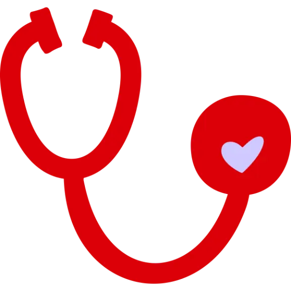 Hand drawn icon of stethoscope