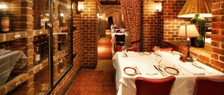 restaurant with chairs and table